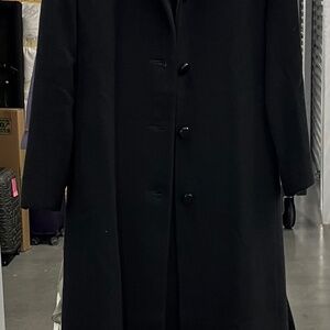 Black cashmere coat